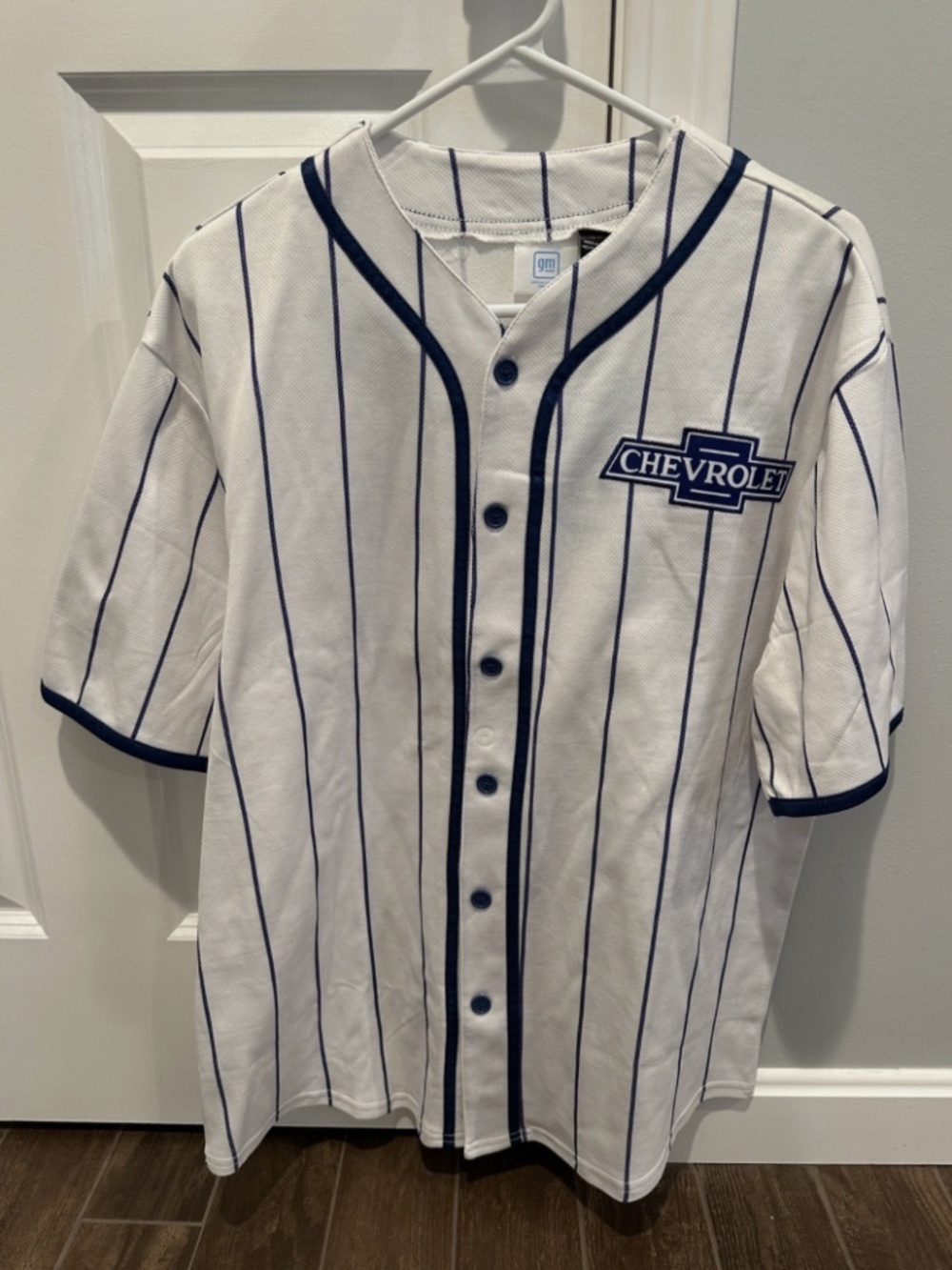 Chevrolet Super Service Racing Men's Striped Shirt SIZE SMALL Official Licensed